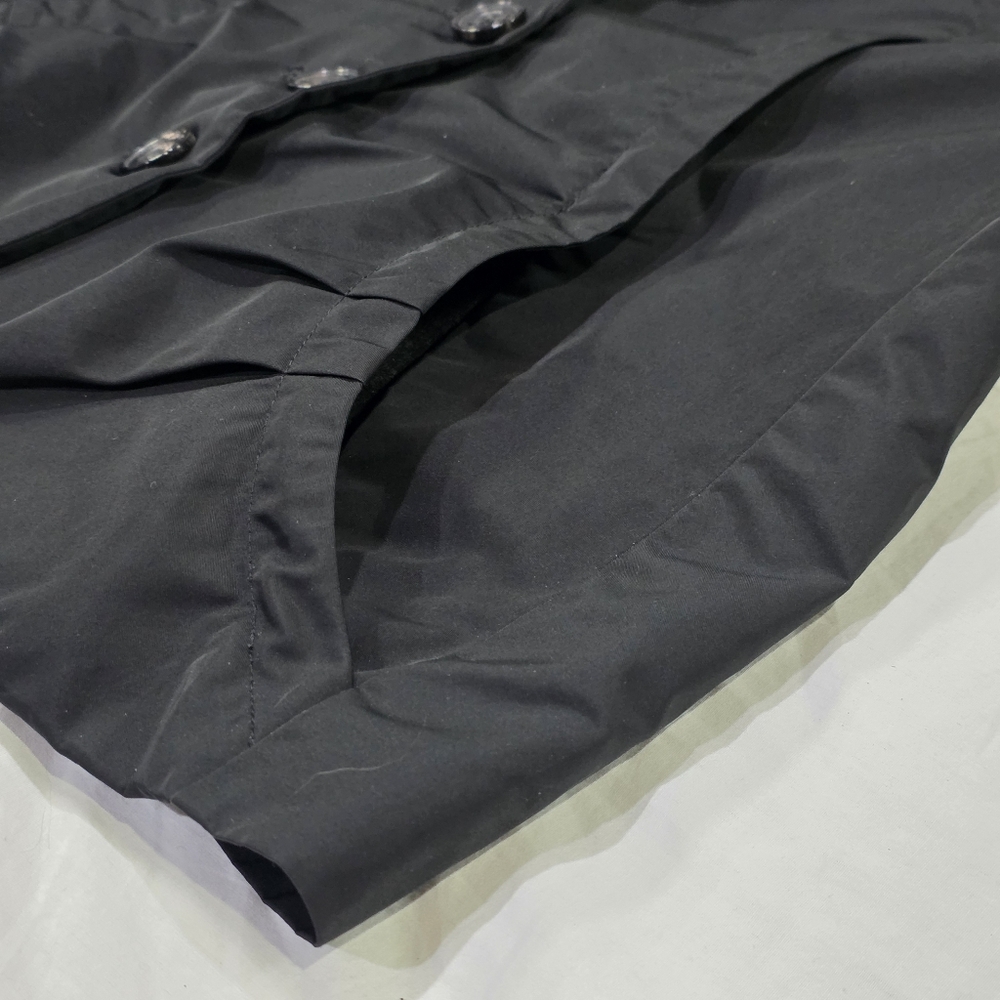 Armani Collezioni Black 2 Pocket Blazer Style Waterproof Coat w/Button Closure.6 - Picture 5 of 10